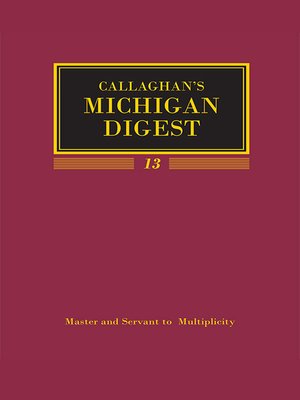cover image of Michigan Digest